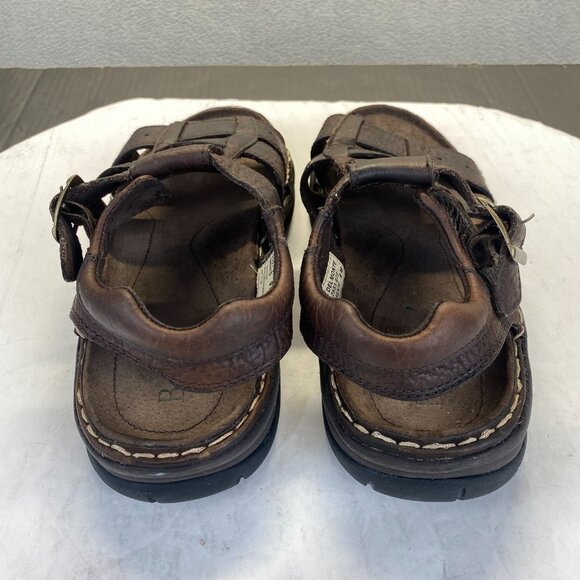 Bass 9M‎ Brown Leather,2551-972 Fisherman Sandals Summer Chunky 90s Y2K - Picture 9 of 14